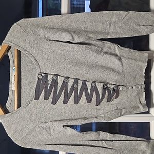 Sparrow women's Cardigan sweater gray small